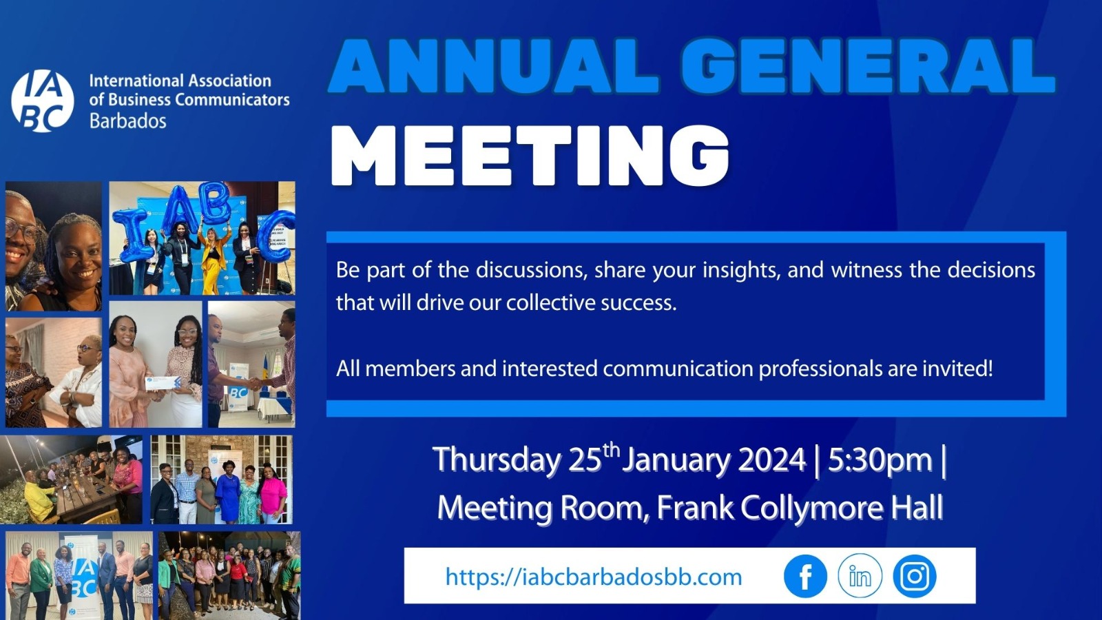 IABC Barbados to host AGM later this month